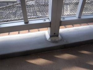 アルミ手摺止水工事 本文画像