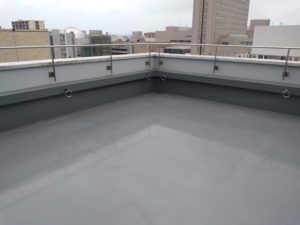 四日市駅前ビルの屋上防水工事　完了 本文画像