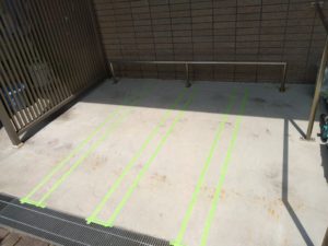 駐輪場ライン引き 本文画像