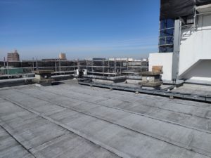 屋上防水　改質アスファルトシート防水　被せ工法 本文画像